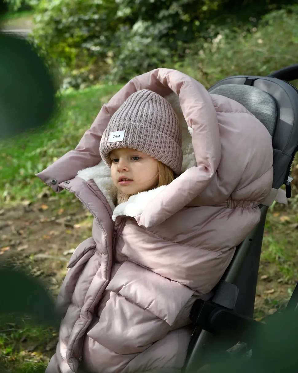 7 A.M. Blanket 212 Evolution Footmuff, Oslo Cloud - Ash Rose
