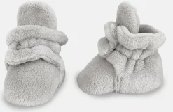 7 A.M. Enfant Baby Bootie Slippers - Plush - Pearl, 3-6M