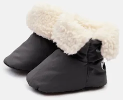 7 A.M. Enfant Baby Booties - Benji - Smokey, 12-24M