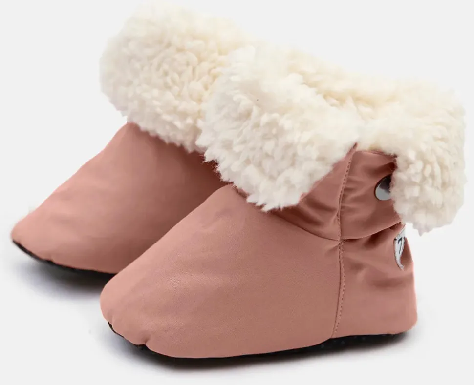 7 A.M. Enfant Baby Booties - Benji - Rose Dawn, 6-12M