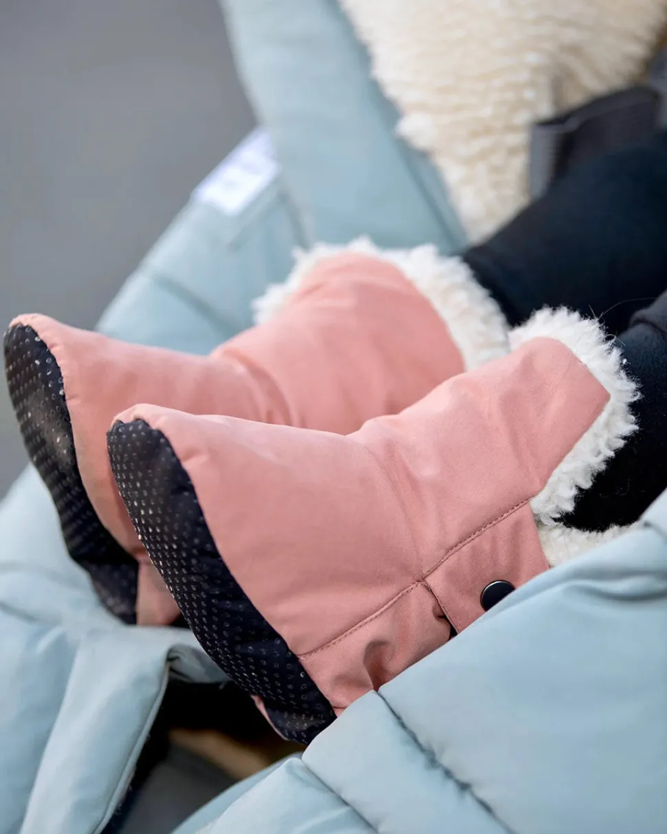 7 A.M. Enfant Baby Booties - Benji - Rose Dawn, 6-12M