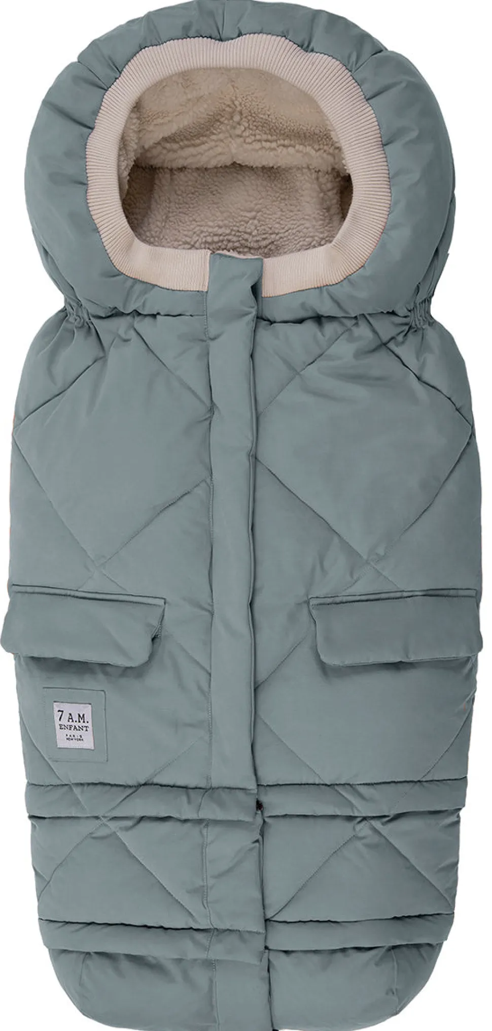 7 A.M. Enfant Blanket 212 Evolution Footmuff - Mirage Blue Quilted