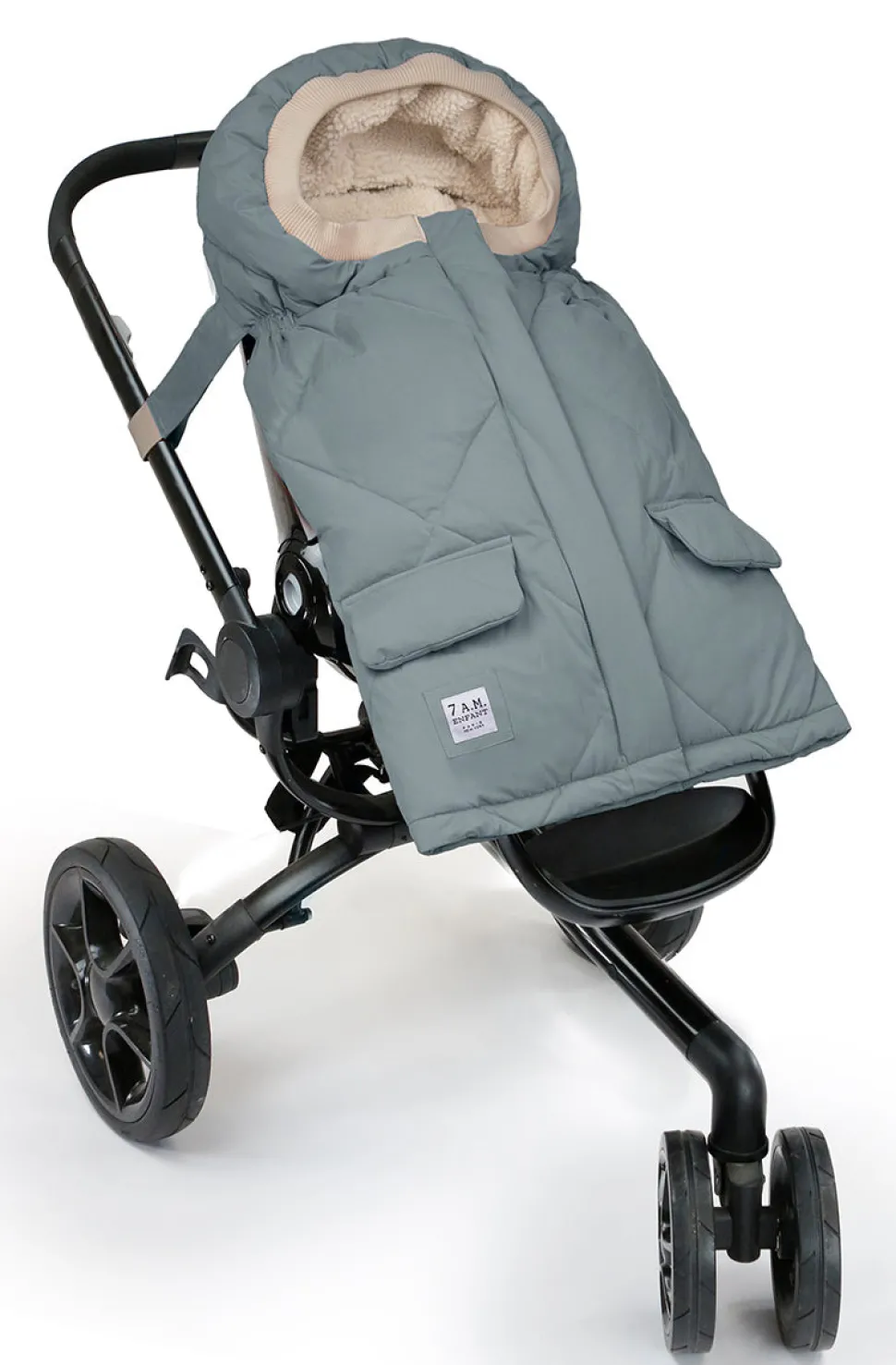 7 A.M. Enfant Blanket 212 Evolution Footmuff - Mirage Blue Quilted