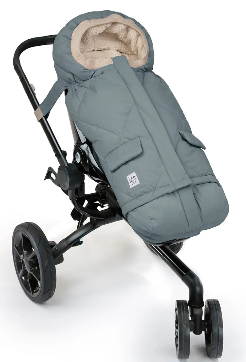 7 A.M. Enfant Blanket 212 Evolution Footmuff - Mirage Blue Quilted