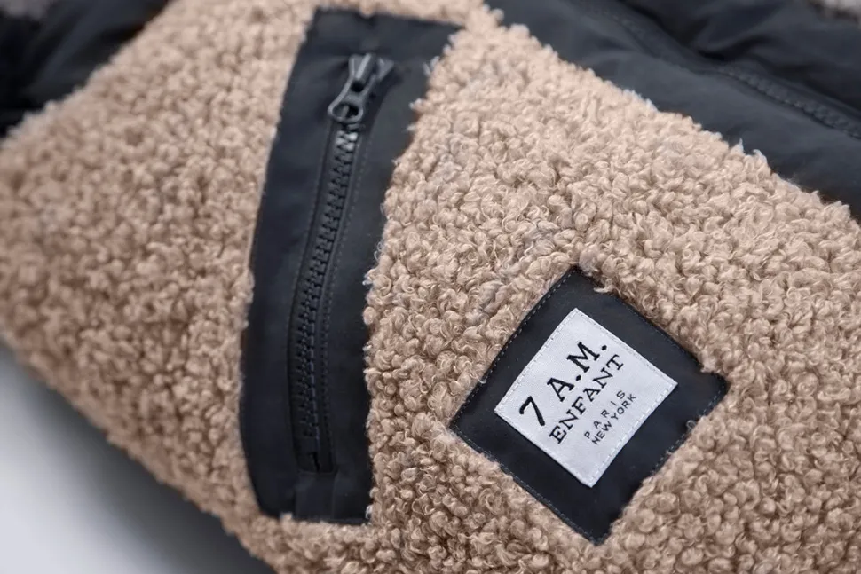 7 A.M. Enfant Blanket 212 Evolution Footmuff - Oatmeal Teddy