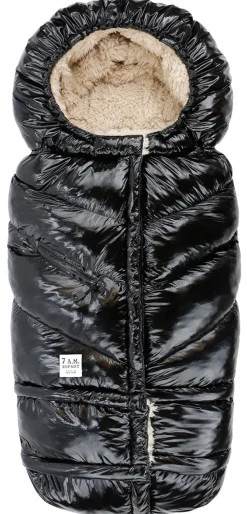 7 A.M. Enfant Blanket 212 Evolution Polar Footmuff - Black Polar