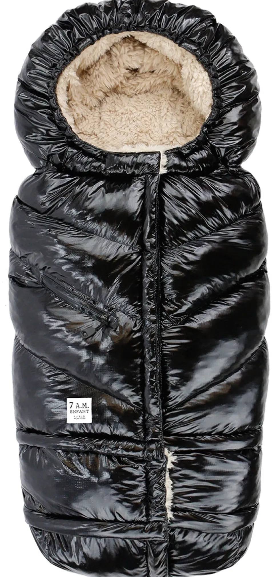 7 A.M. Enfant Blanket 212 Evolution Polar Footmuff - Black Polar