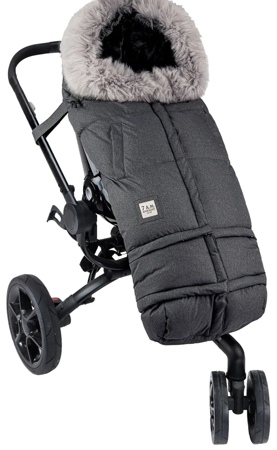 7 A.M. Enfant Blanket 212 Evolution Tundra Footmuff - Heather Grey Dark