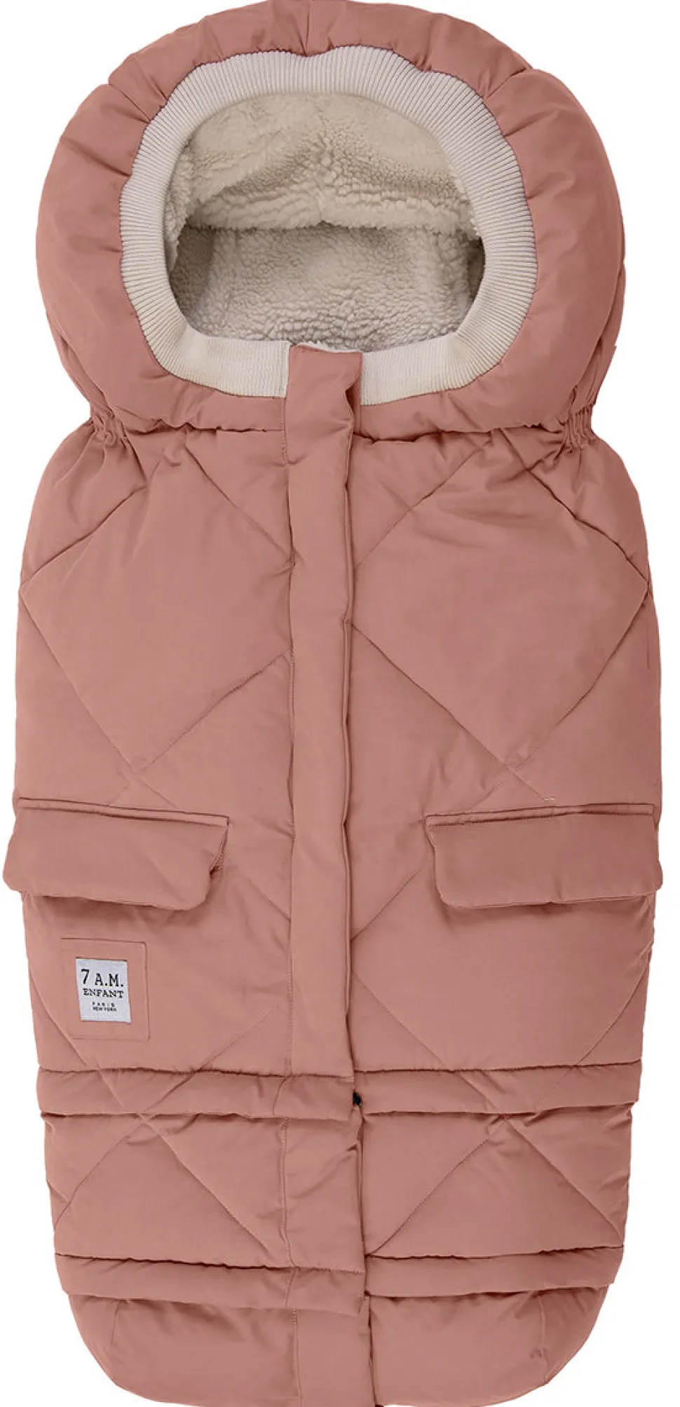 7 A.M. Enfant Blanket 212 Evolution Footmuff - Rose Dawn Quilted