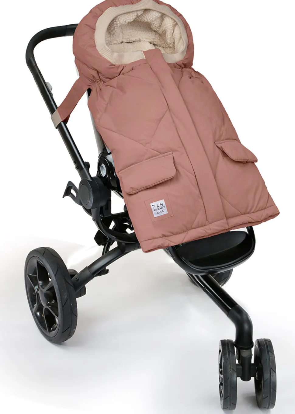 7 A.M. Enfant Blanket 212 Evolution Footmuff - Rose Dawn Quilted