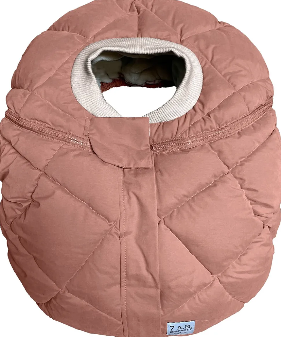 7 A.M. Enfant Cocoon Car Seat Cover - Benji - Rose Dawn Quilted