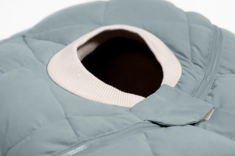 7 A.M. Enfant Cocoon Car Seat Cover - Benji - Mirage Blue Quilted