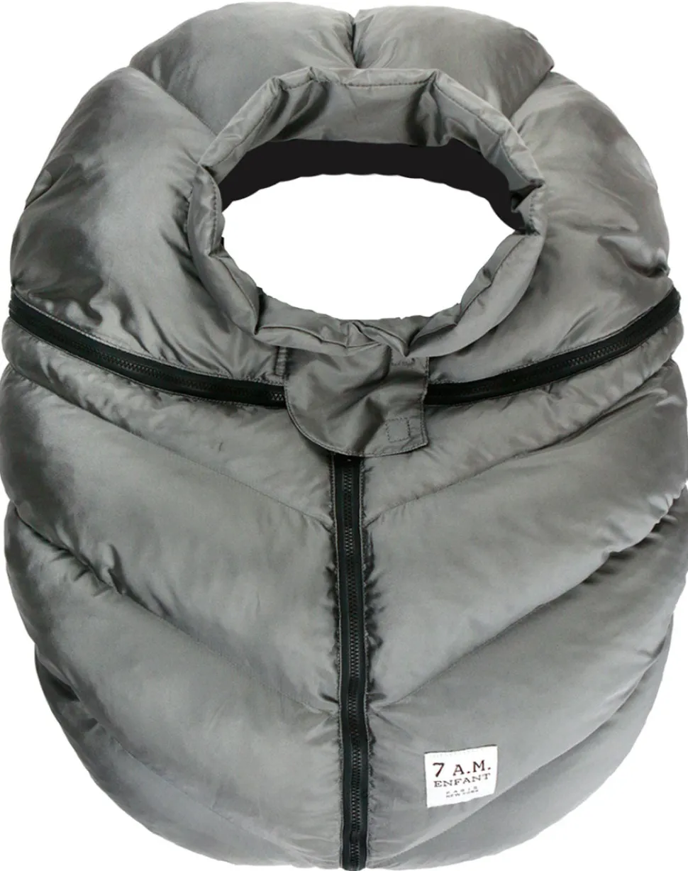 7 A.M. Enfant Cocoon Car Seat Cover - Metallic Grey