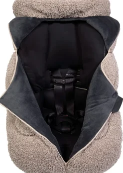 7 A.M. Enfant Cocoon Car Seat Cover - Teddy - Oatmeal Teddy