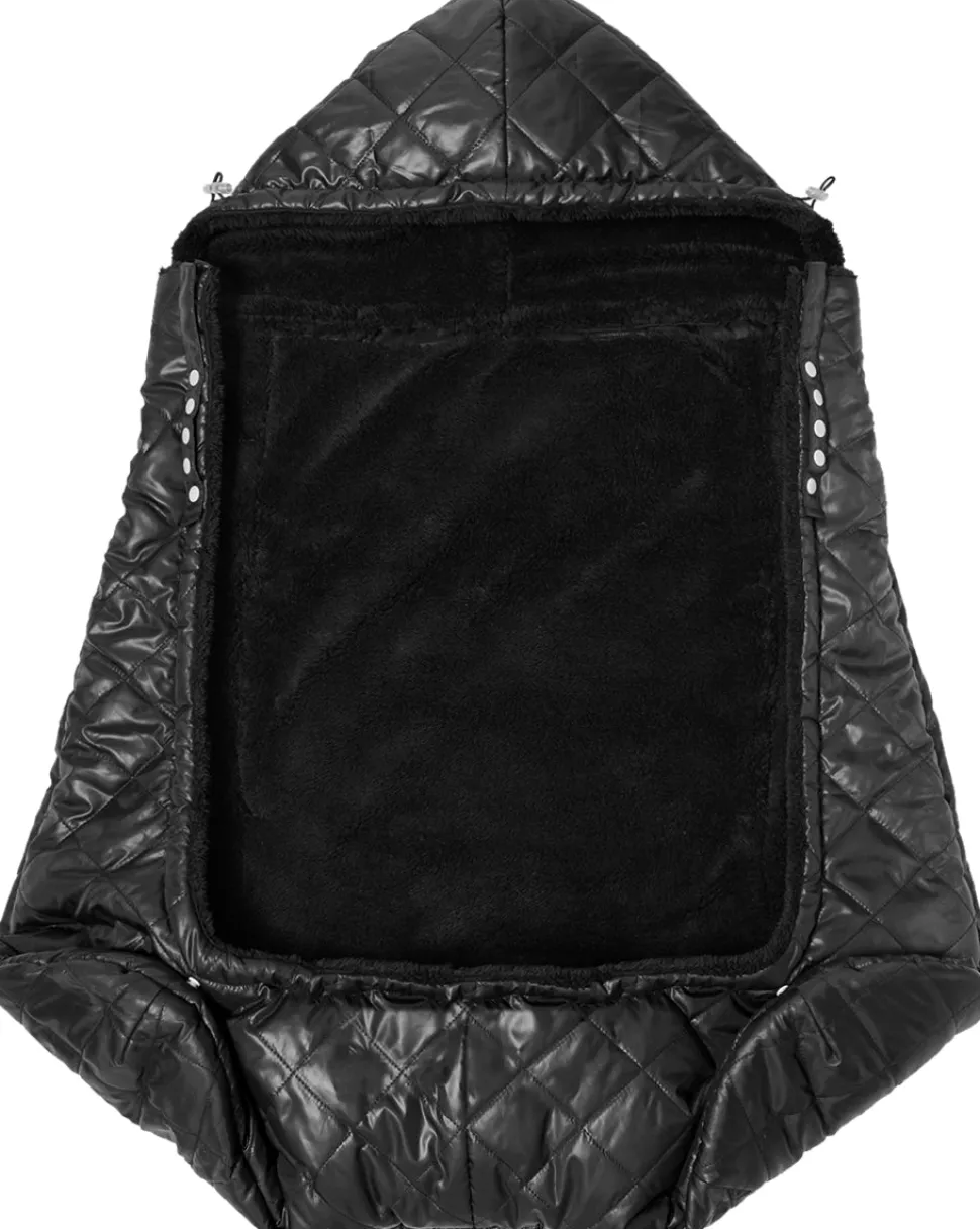 7 A.M. Enfant K-Poncho Baby Carrier Cover - Black Plush