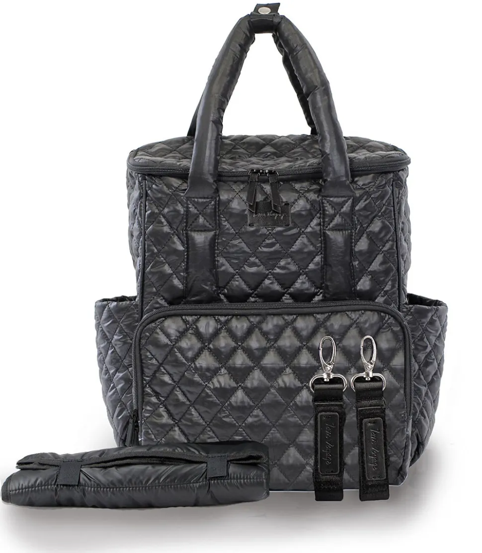 7 A.M. Enfant London Diaper Backpack - Black