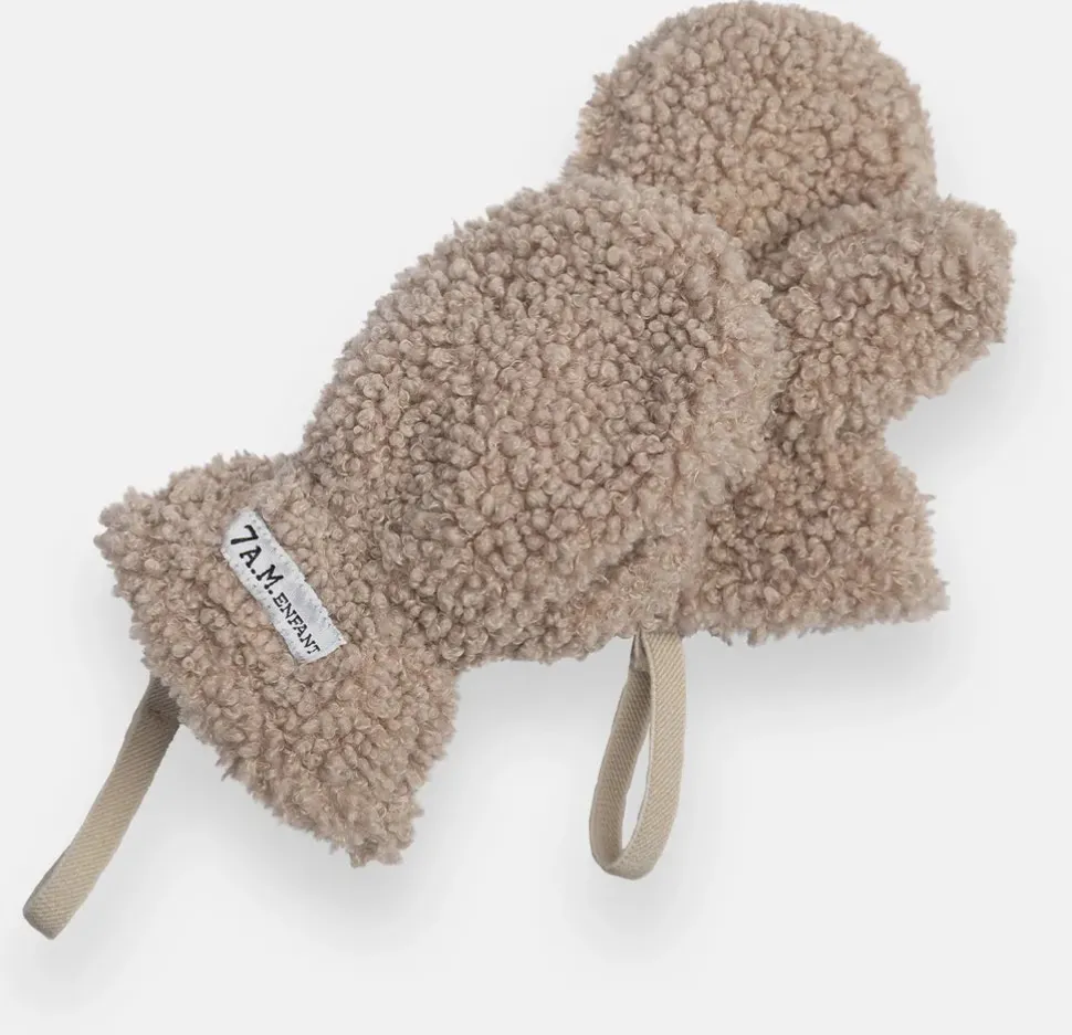 7 A.M. Enfant Mittens - Teddy - Oatmeal (12-24M)