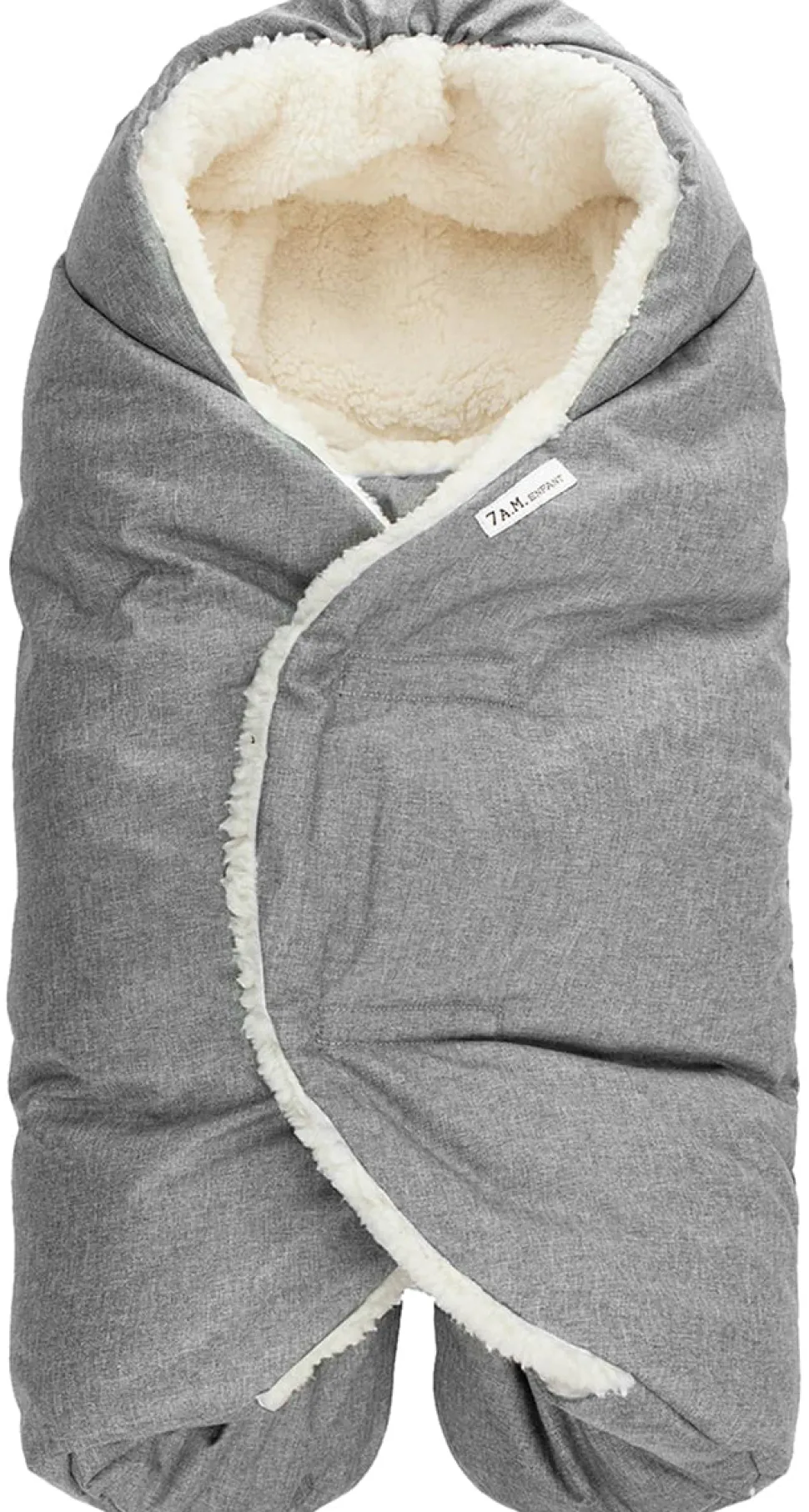 7 A.M. Enfant Nido Cloud Heavyweight Infant Wrap - Core - Heather Grey (6-18m)