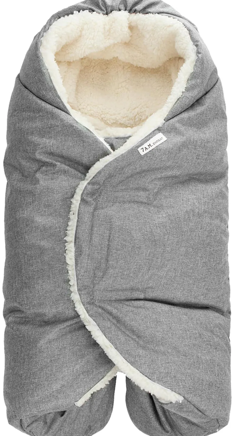 7 A.M. Enfant Nido Cloud Heavyweight Infant Wrap - Core - Heather Grey (0-6m)
