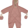 7 A.M. Enfant Snowsuit Bebe - Benji - Rose Dawn Quilted (6-12m)