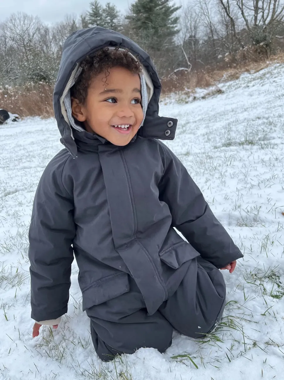 7 A.M. Enfant Snowsuit Grand - Benji - Smokey (2-3T)