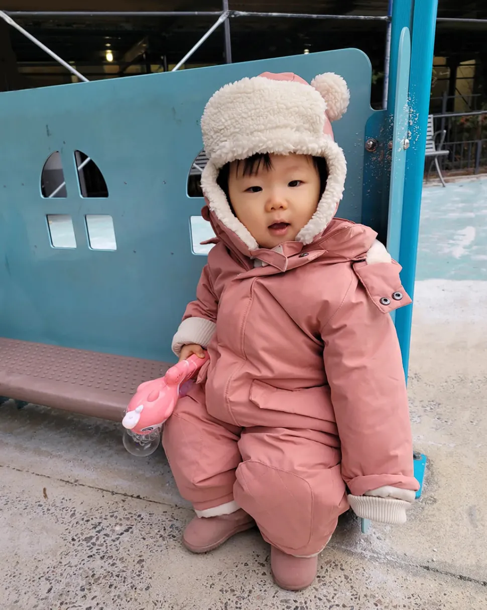 7 A.M. Enfant Snowsuit Grand - Benji - Rose Dawn (1-2T)