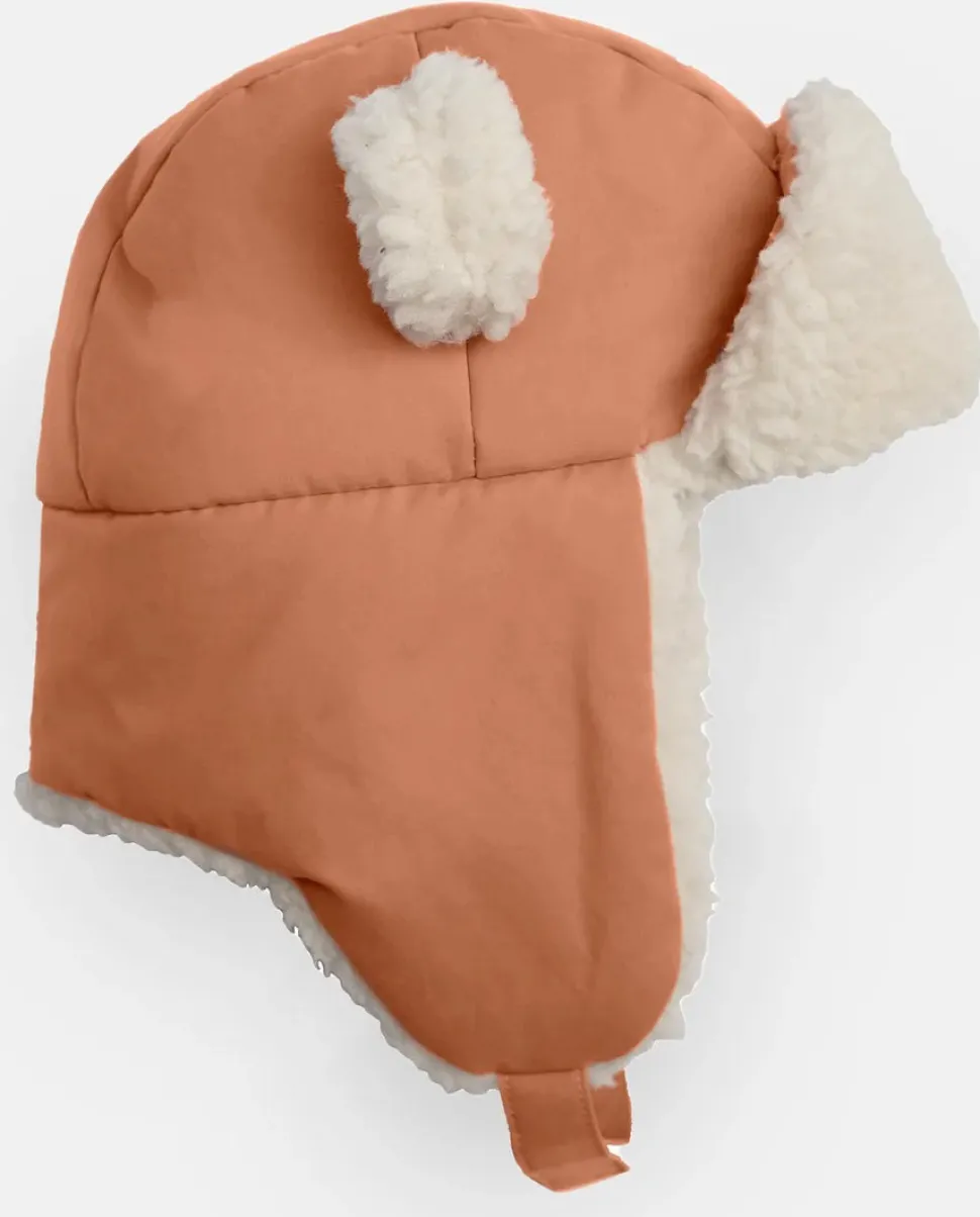 7 A.M. Enfant The Cub Mitten & Hat Set - Benji - Spice (12-18M)