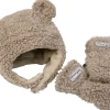 7 A.M. Enfant The Cub Mitten & Hat Set - Teddy - Oatmeal Teddy (12-24m)