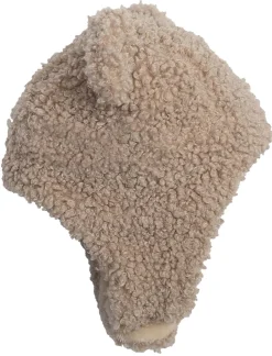 7 A.M. Enfant The Cub Mitten & Hat Set - Teddy - Oatmeal Teddy (12-24m)