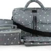 7 A.M. Enfant Voyage Bag, Small - Grey Dots