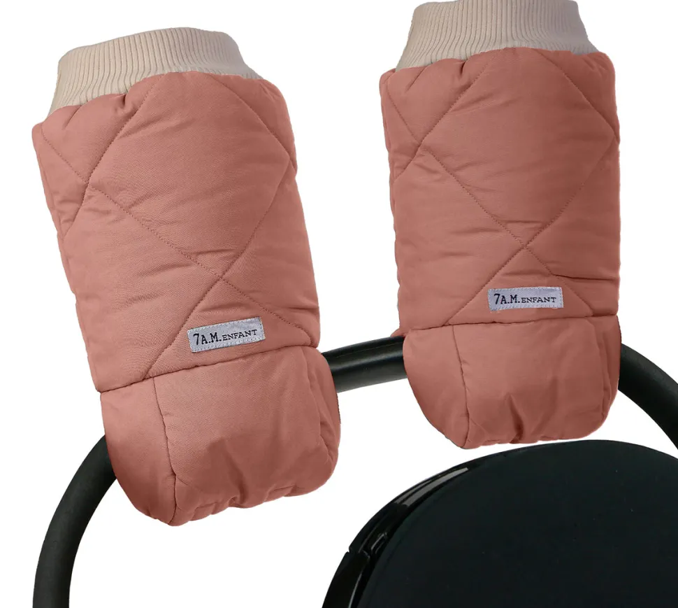 7 A.M. Enfant warmmuffs - Benji - Rose Dawn Quilted