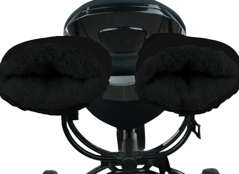 7 A.M. Enfant Warmmuffs - Black Plush
