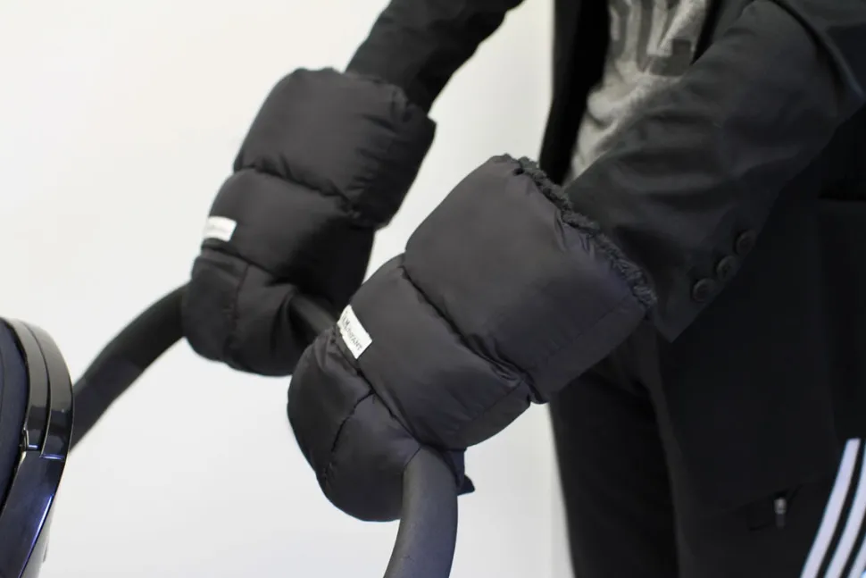 7 A.M. Enfant Warmmuffs - Black Plush