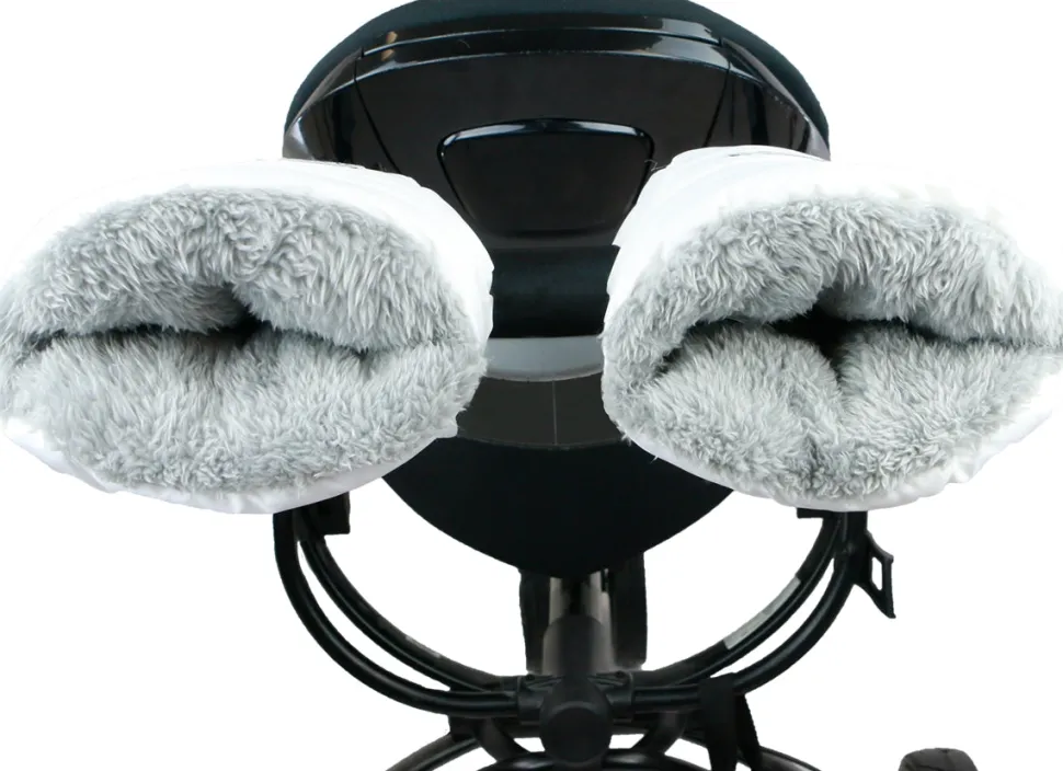 7 A.M. Enfant Warmmuffs - White Plush