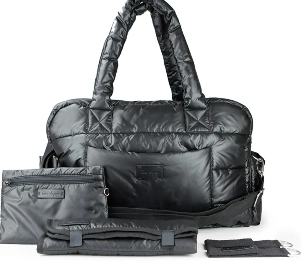 7 A.M. Soho Diaper Bag - Black