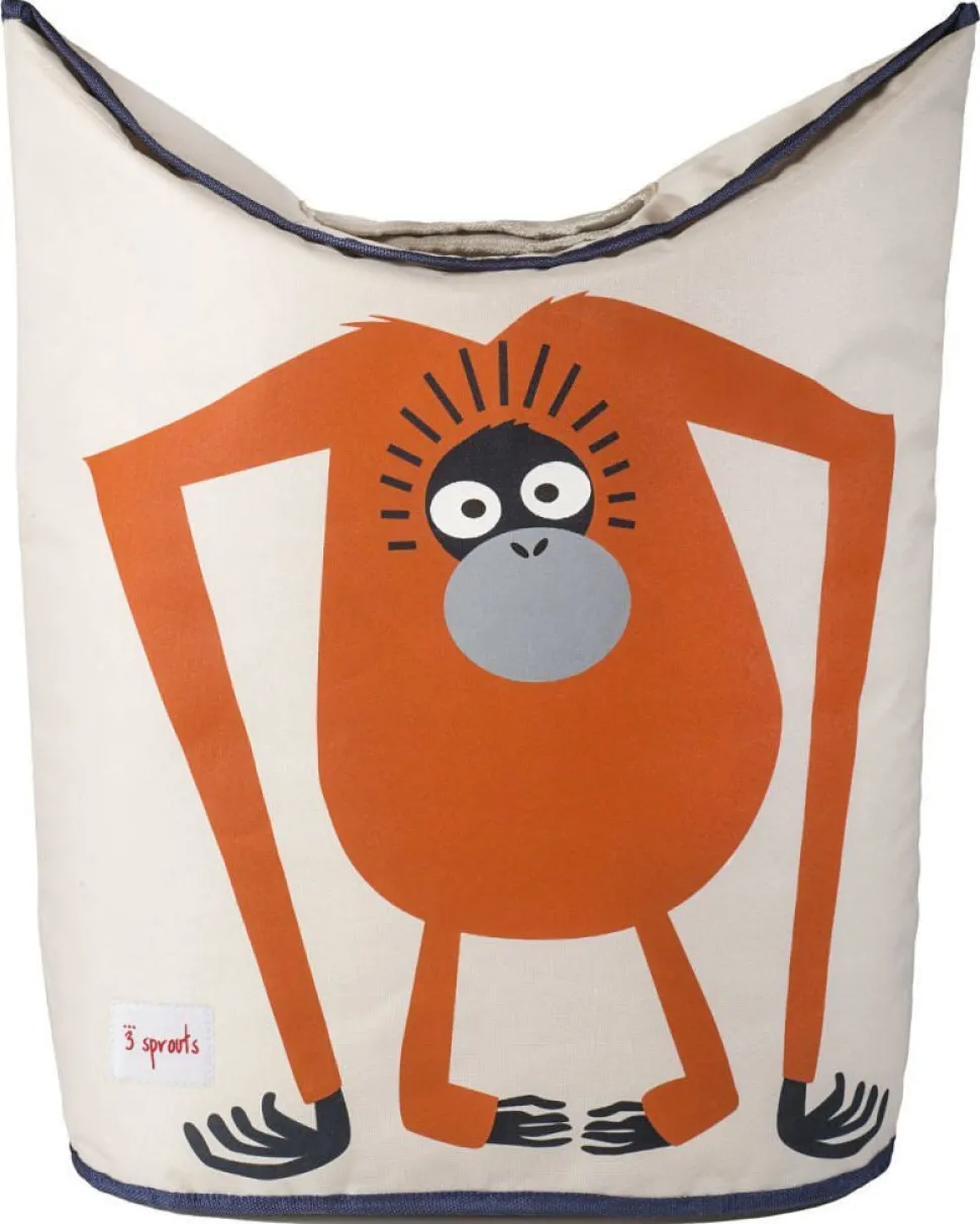 3 Sprouts Laundry Hamper - Orangutan