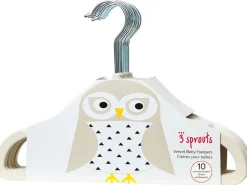 3 Sprouts Non-Slip Hangers - Beige
