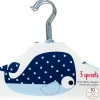 3 Sprouts Non-Slip Hangers - Blue