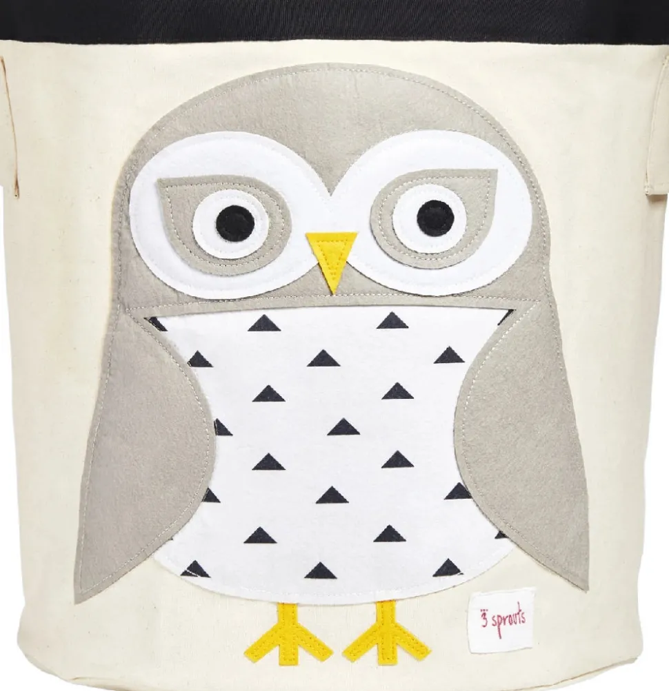 3 Sprouts Storage Bin - Snowy Owl