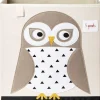 3 Sprouts Storage Box - Owl White