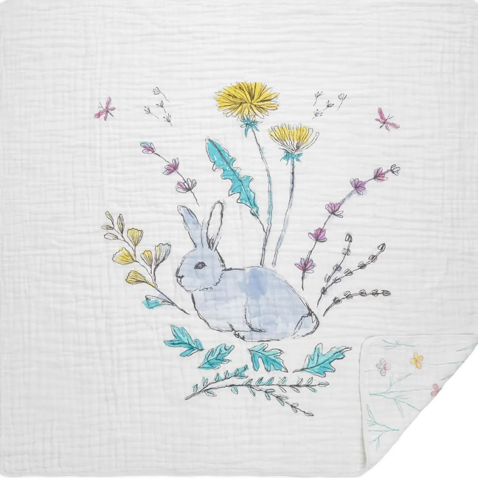 Aden + Anais Classic Dream Blanket - Forest Fantasy Rabbits