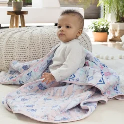 Aden + Anais Classic Dream Blanket, Trail Blooms - Pretty Llama