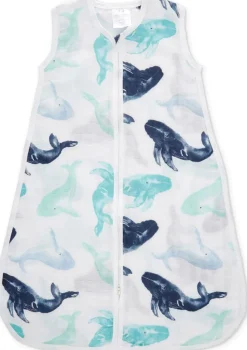 Aden + Anais Classic Sleeping Bag - Seafaring Whale - Medium