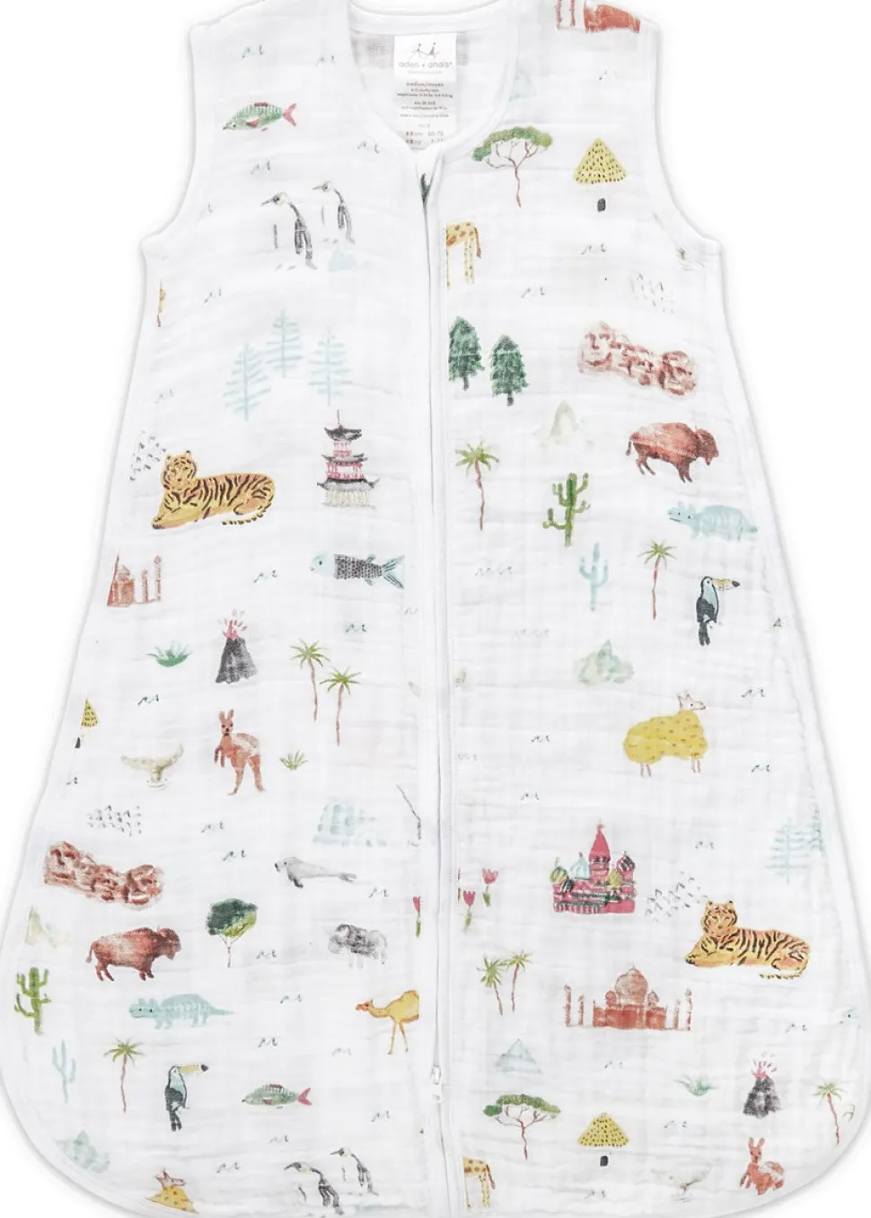 Aden + Anais Classic Sleeping Bag - Around the World - Large