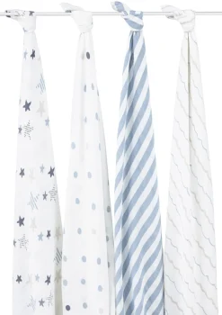 Aden + Anais Classic Swaddle Wraps, 4 Pack - Rock Star