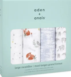 Aden + Anais Classic Swaddle Wraps, 4 Pack - Naturally