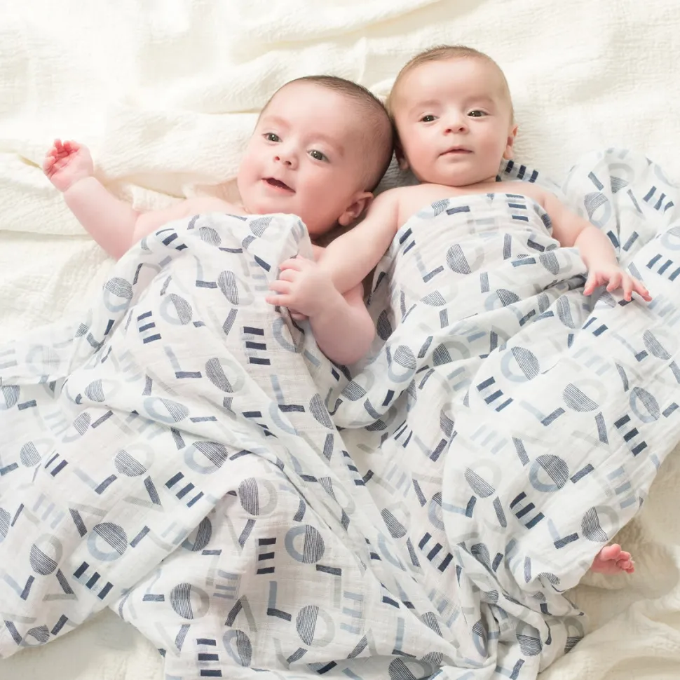 Aden + Anais Classic Swaddle Wraps, 4 Pack - Waverly