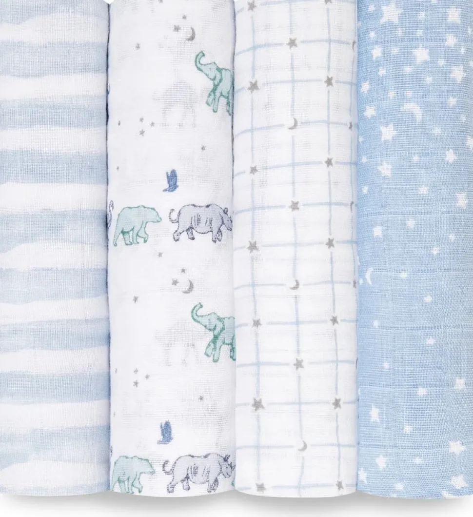 Aden + Anais Classic Swaddle Wraps, 4 Pack - Rising Star