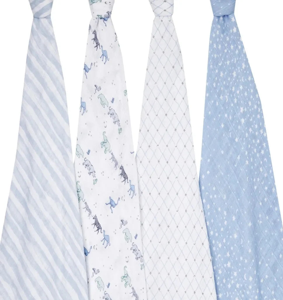 Aden + Anais Classic Swaddle Wraps, 4 Pack - Rising Star