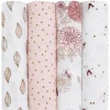 Aden + Anais Classic Swaddle Wraps, 4 Pack - Dahlias
